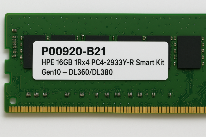 P00920-B21 - HPE 16GB 1Rx4 PC4-2933Y-R Smart Kit  Gen10 ‐380‐360... 10